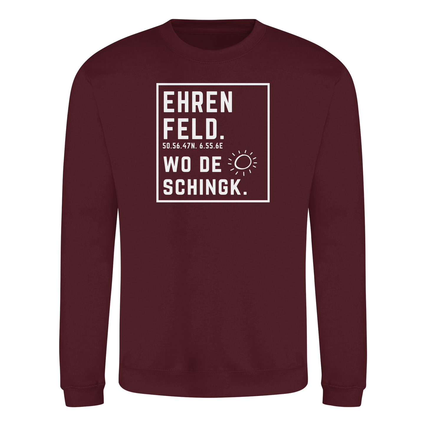 Wo de Sonn schingk - Ehrenfeld Druck - Basic Sweatshirt