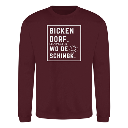 Wo de Sonn schingk - Bickendorf Druck - Basic Sweatshirt