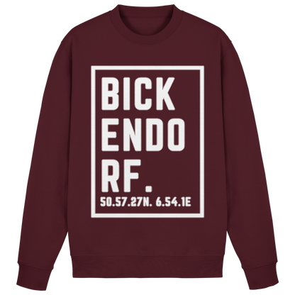 Bickendorf Koordinaten (großer Druck auf der Brust) - Basic Sweatshirt