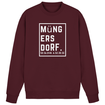 Müngersdorf Koordinaten (großer Druck auf der Brust) - Basic Sweatshirt
