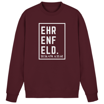 Ehrenfeld Koordinaten (großer Druck auf der Brust) - Basic Sweatshirt