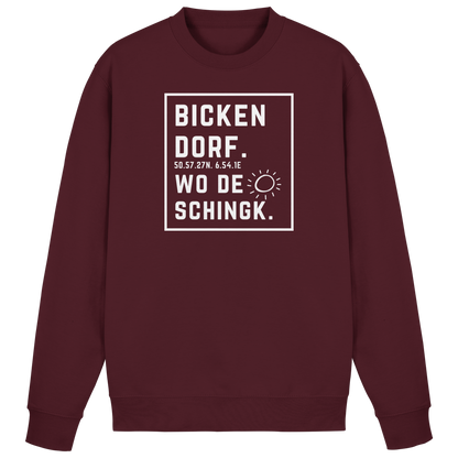 Wo de Sonn schingk - Bickendorf Druck - Basic Sweatshirt