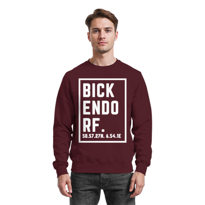 Bickendorf Koordinaten (großer Druck auf der Brust) - Basic Sweatshirt
