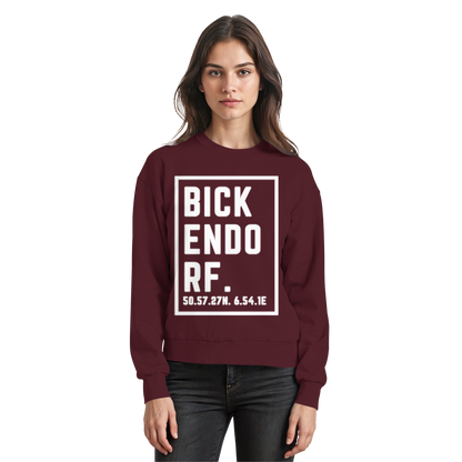 Bickendorf Koordinaten (großer Druck auf der Brust) - Basic Sweatshirt