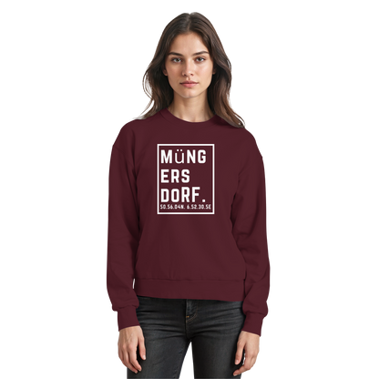 Müngersdorf Koordinaten (großer Druck auf der Brust) - Basic Sweatshirt