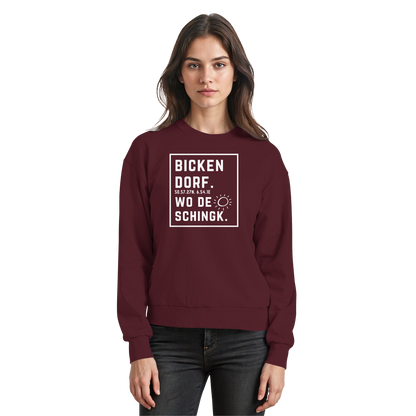 Wo de Sonn schingk - Bickendorf Druck - Basic Sweatshirt