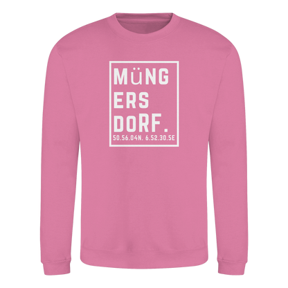 Müngersdorf Koordinaten (großer Druck auf der Brust) - Basic Sweatshirt