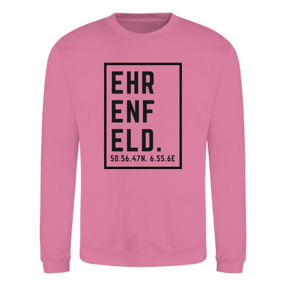 Ehrenfeld Koordinaten (großer Druck auf der Brust) - Basic Sweatshirt