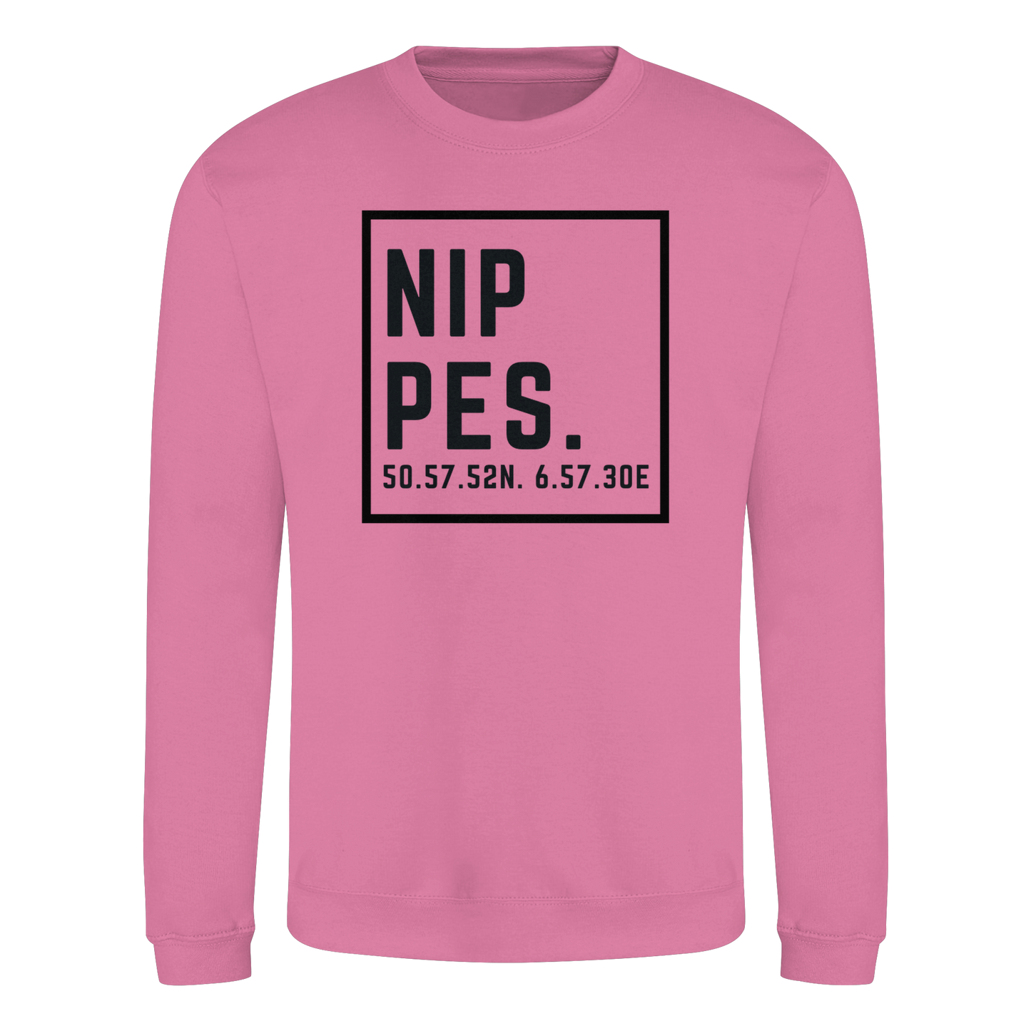 Nippes Koordinaten (großer Druck auf der Brust) - Basic Sweatshirt
