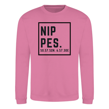 Nippes Koordinaten (großer Druck auf der Brust) - Basic Sweatshirt