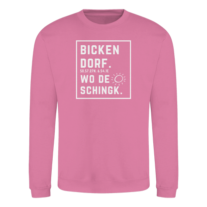 Wo de Sonn schingk - Bickendorf Druck - Basic Sweatshirt