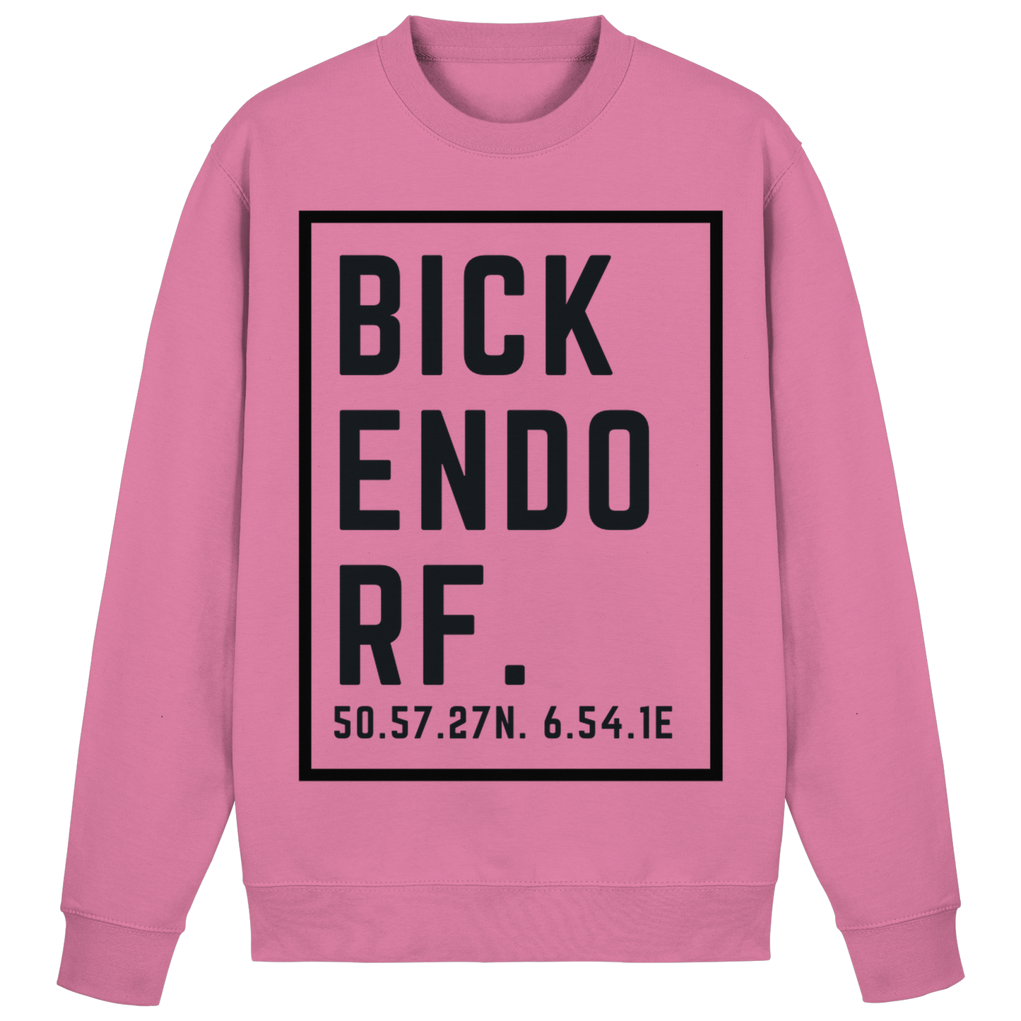 Bickendorf Koordinaten (großer Druck auf der Brust) - Basic Sweatshirt
