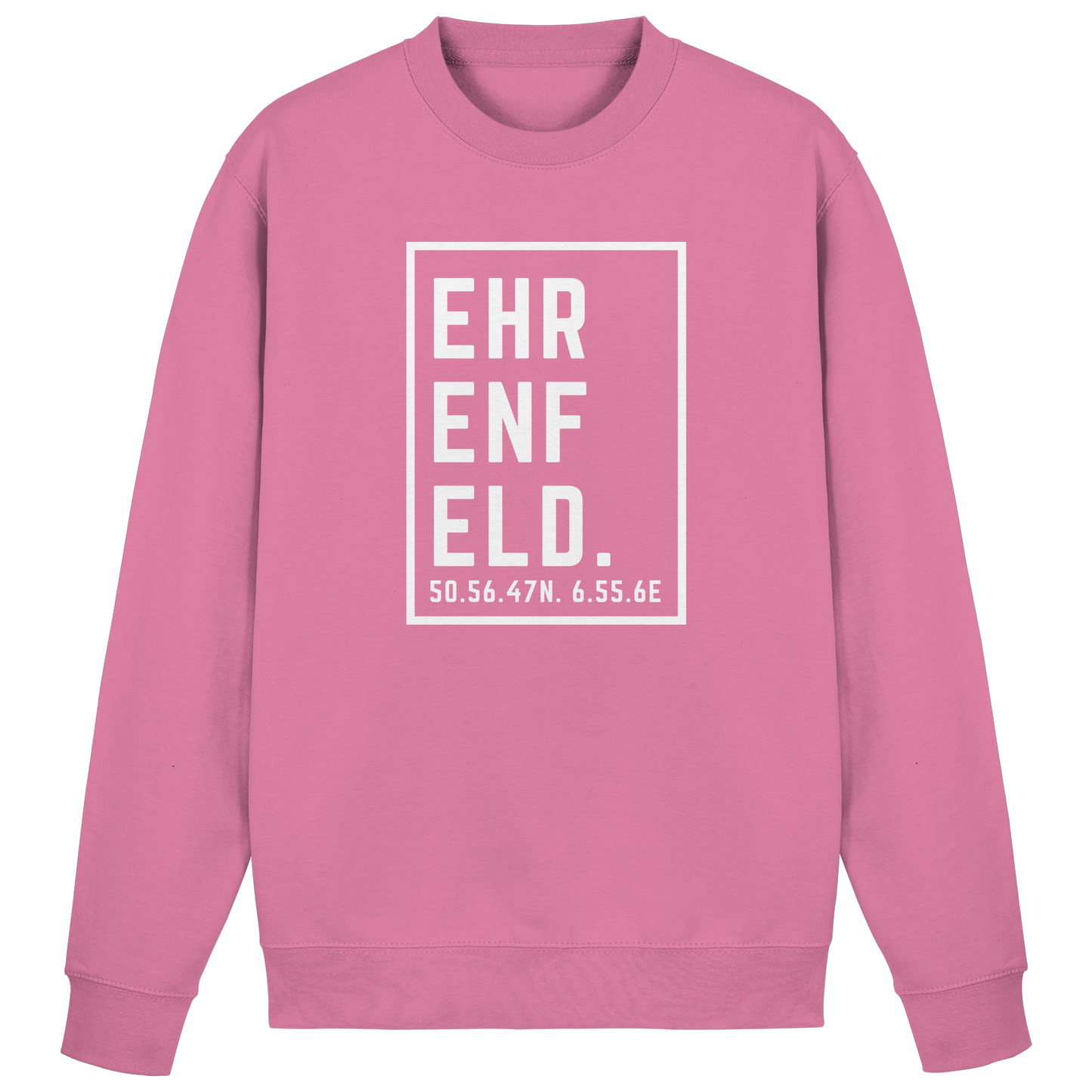 Ehrenfeld Koordinaten (großer Druck auf der Brust) - Basic Sweatshirt