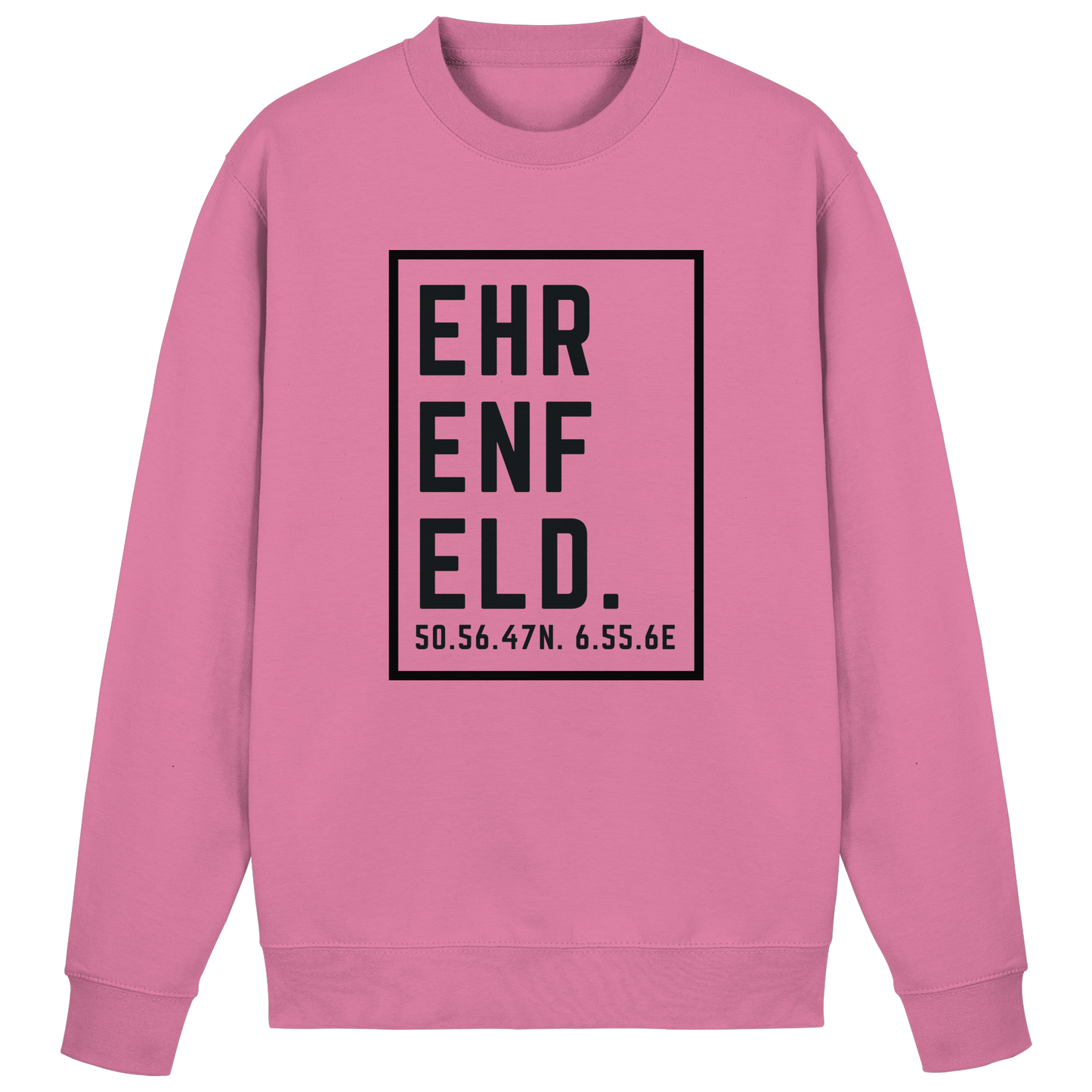 Ehrenfeld Koordinaten (großer Druck auf der Brust) - Basic Sweatshirt