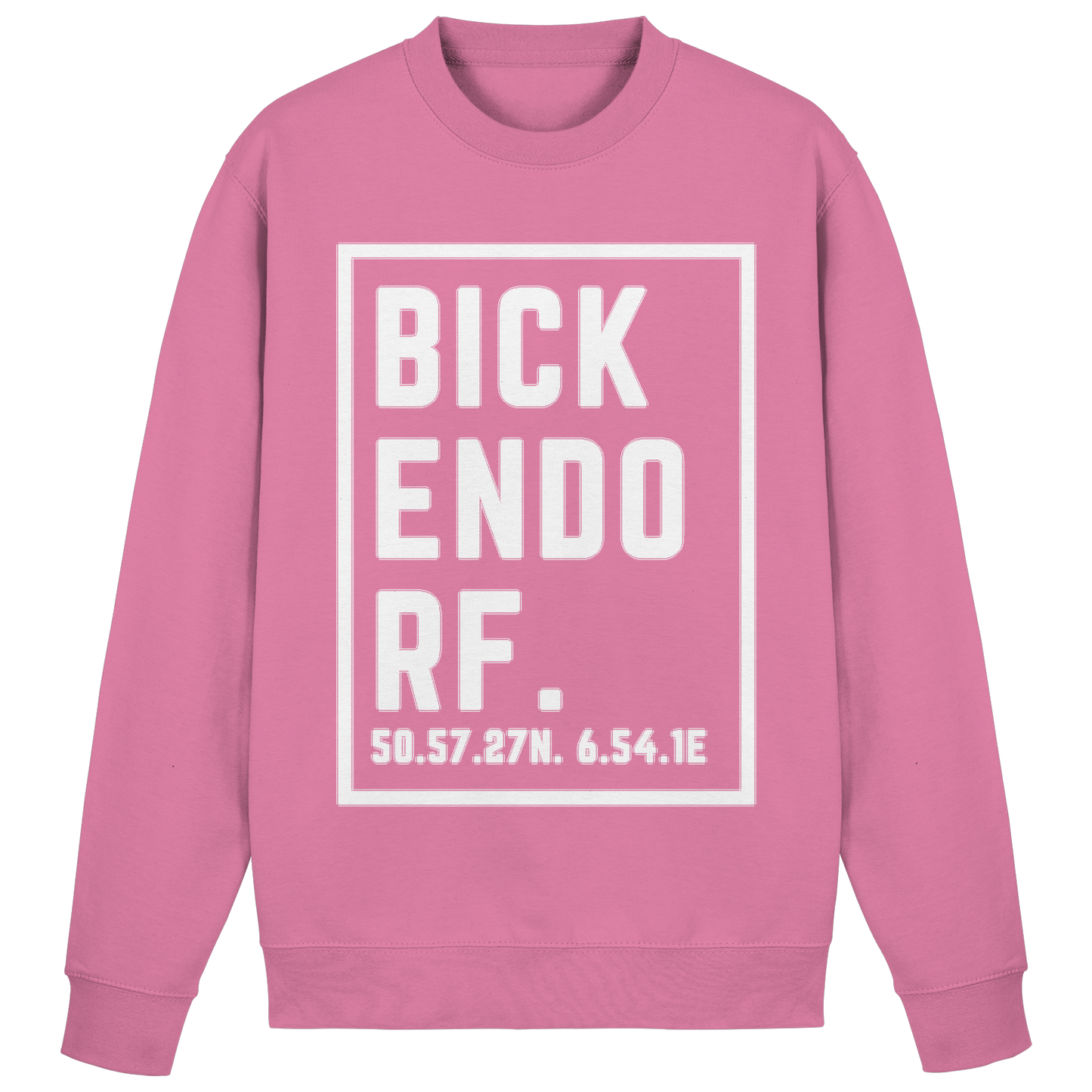 Bickendorf Koordinaten (großer Druck auf der Brust) - Basic Sweatshirt