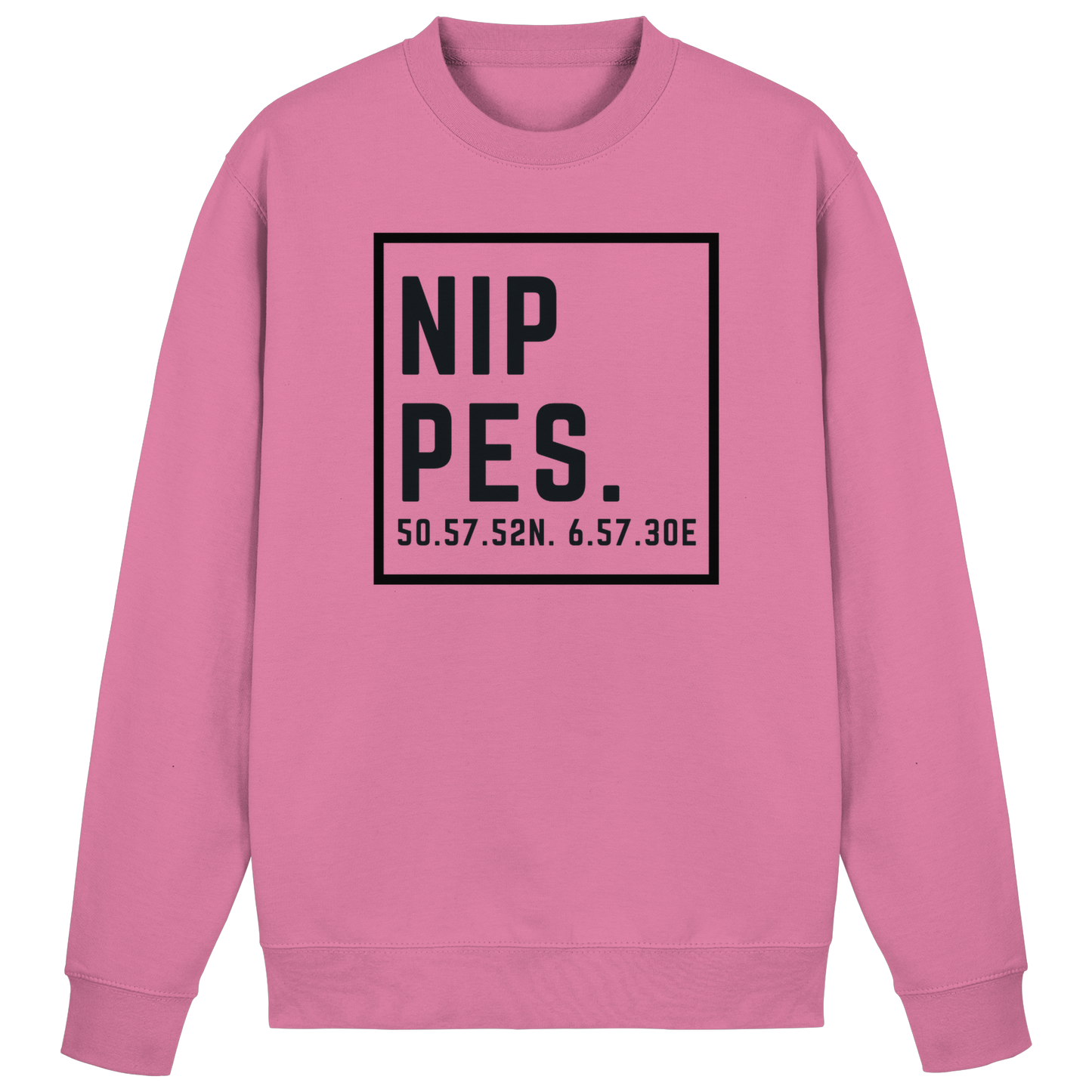 Nippes Koordinaten (großer Druck auf der Brust) - Basic Sweatshirt