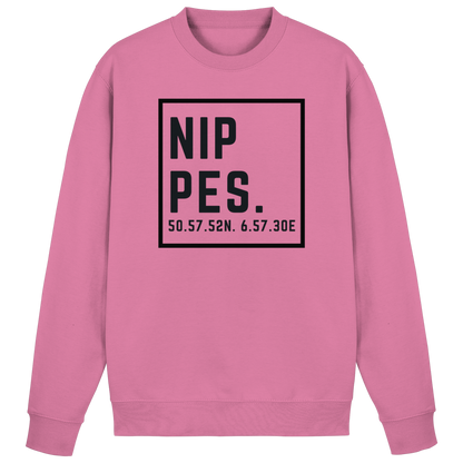 Nippes Koordinaten (großer Druck auf der Brust) - Basic Sweatshirt