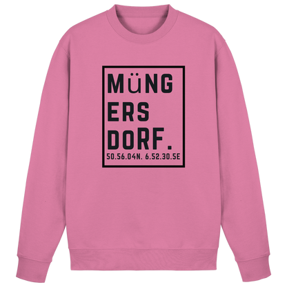 Müngersdorf Koordinaten (großer Druck auf der Brust) - Basic Sweatshirt