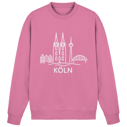 Köln Skyline (großer Druck auf der Brust) - Basic Sweatshirt