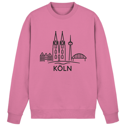 Köln Skyline (großer Druck auf der Brust) - Basic Sweatshirt