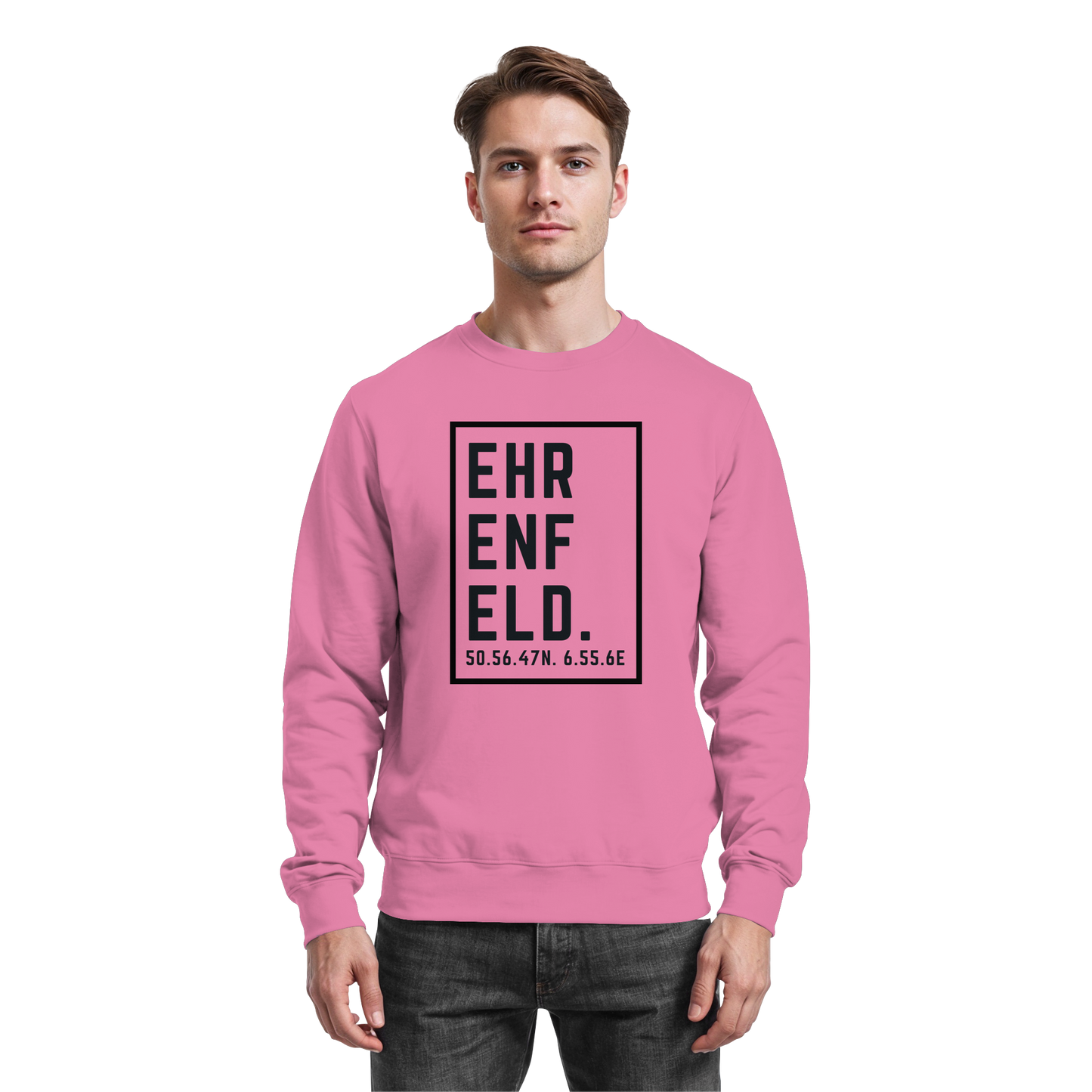 Ehrenfeld Koordinaten (großer Druck auf der Brust) - Basic Sweatshirt