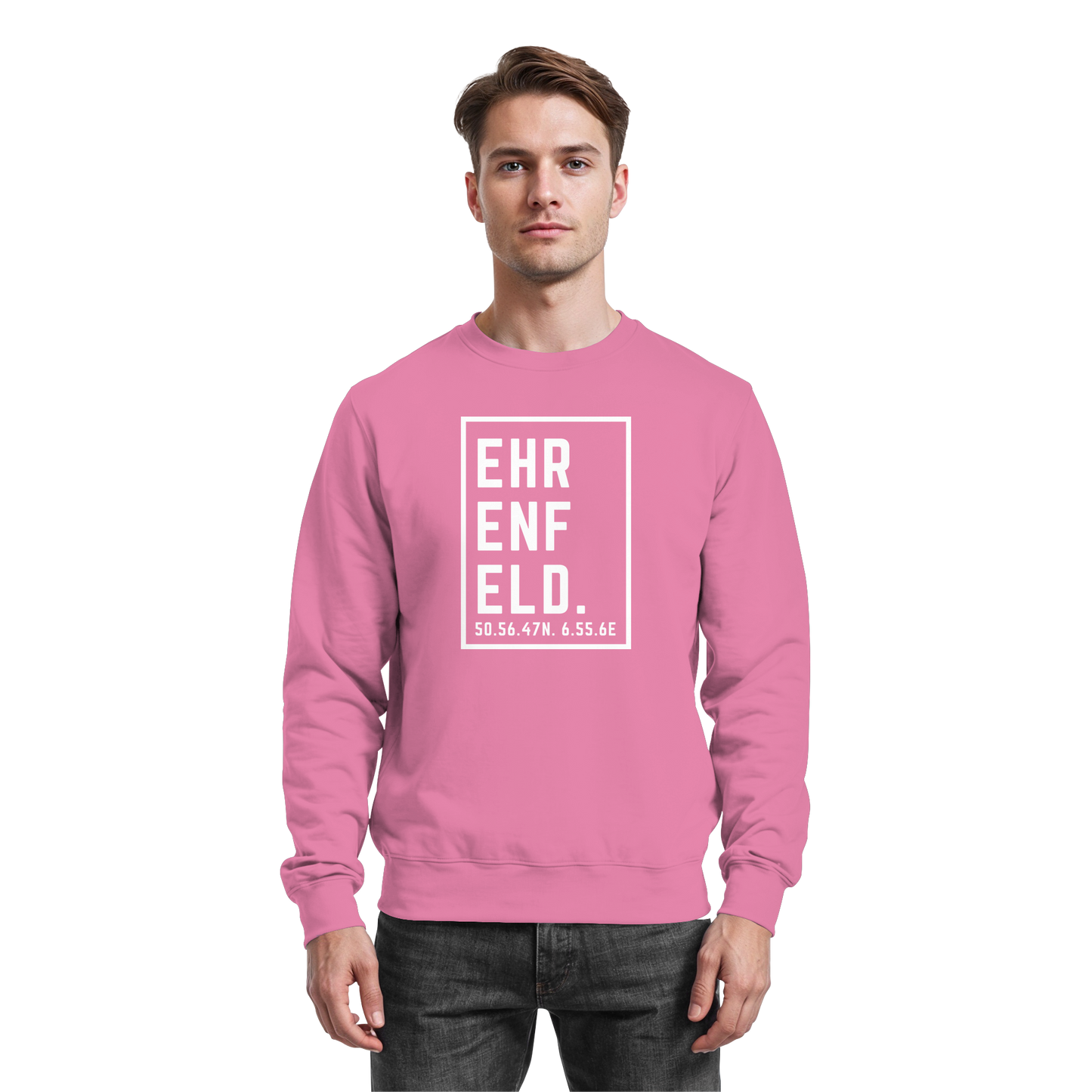 Ehrenfeld Koordinaten (großer Druck auf der Brust) - Basic Sweatshirt