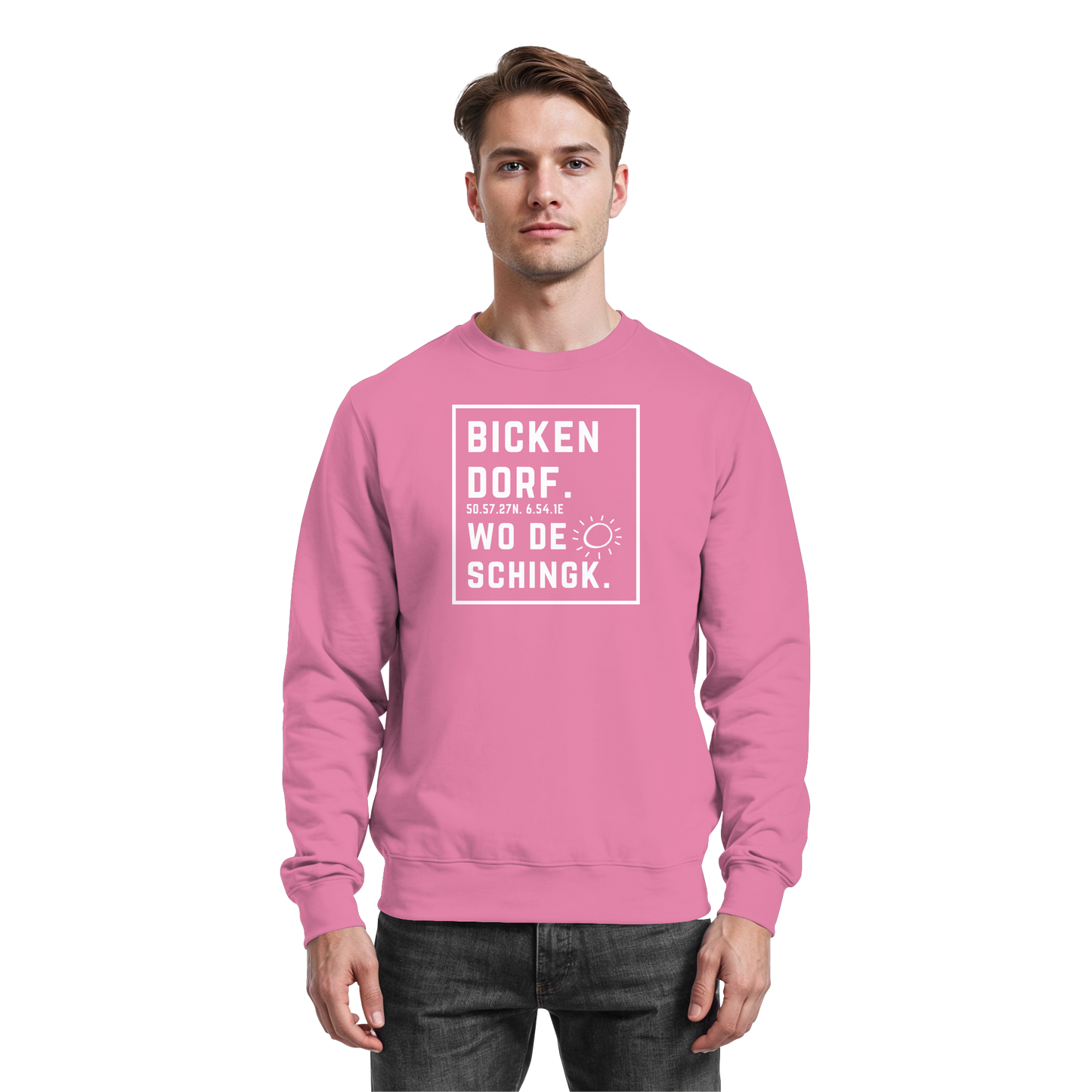 Wo de Sonn schingk - Bickendorf Druck - Basic Sweatshirt