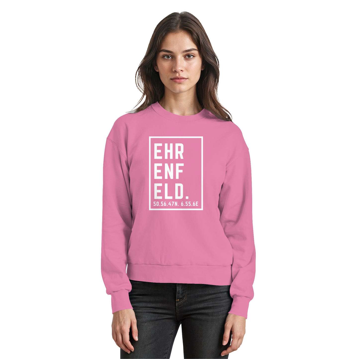 Ehrenfeld Koordinaten (großer Druck auf der Brust) - Basic Sweatshirt