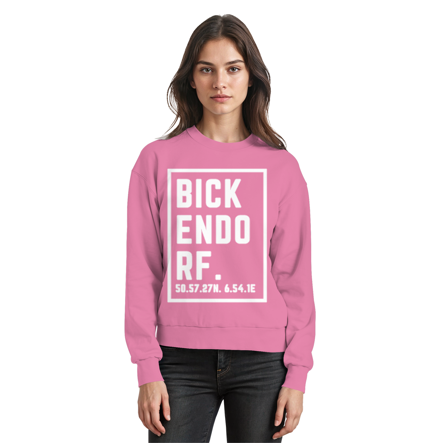 Bickendorf Koordinaten (großer Druck auf der Brust) - Basic Sweatshirt