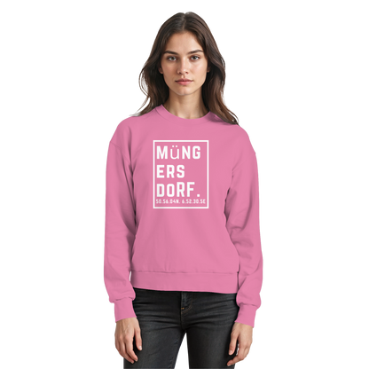 Müngersdorf Koordinaten (großer Druck auf der Brust) - Basic Sweatshirt
