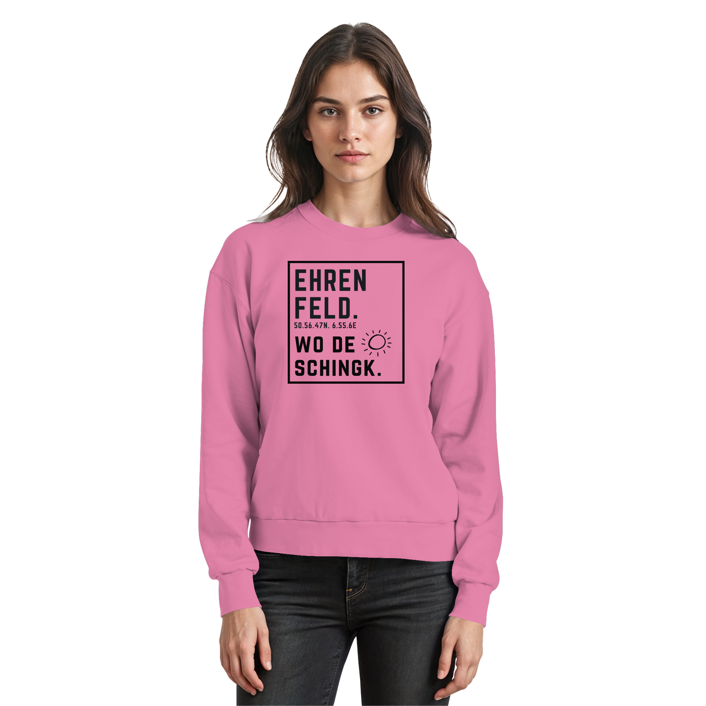 Wo de Sonn schingk - Ehrenfeld Druck  - Basic Sweatshirt