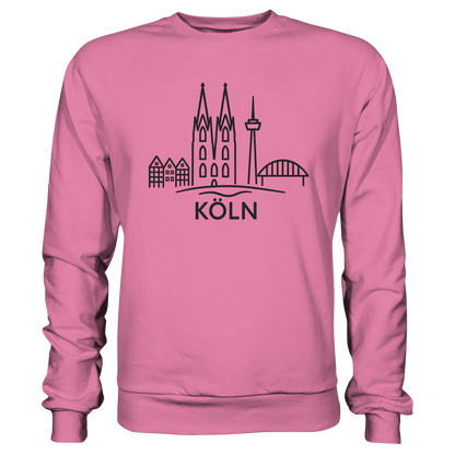 Köln Skyline (großer Druck auf der Brust) - Basic Sweatshirt