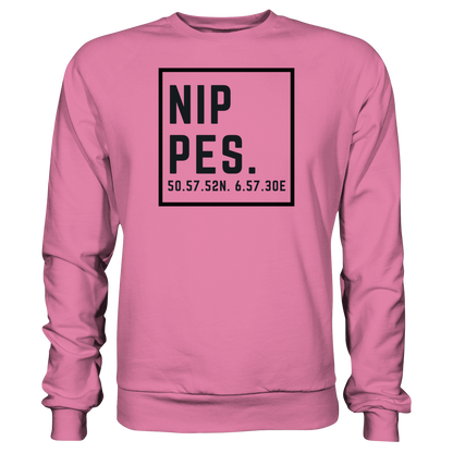 Nippes Koordinaten (großer Druck auf der Brust) - Basic Sweatshirt