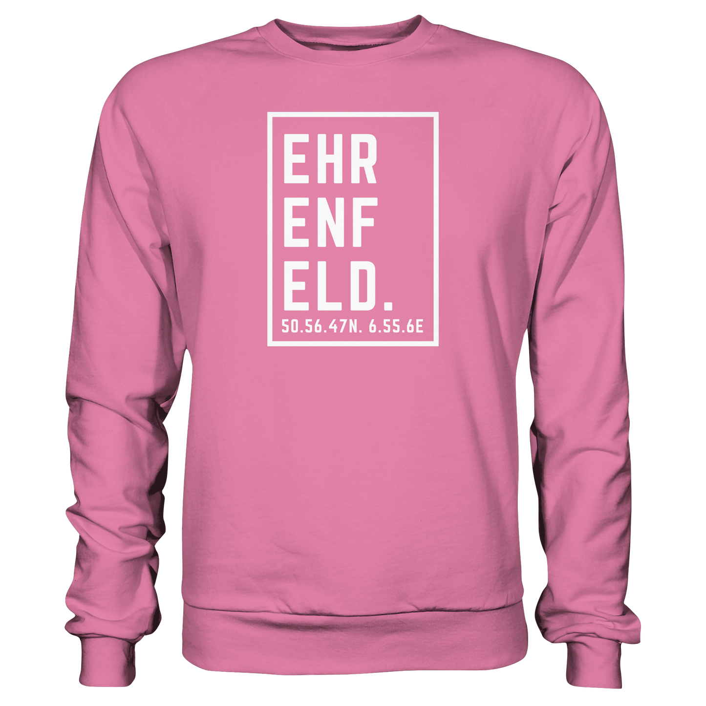 Ehrenfeld Koordinaten (großer Druck auf der Brust) - Basic Sweatshirt
