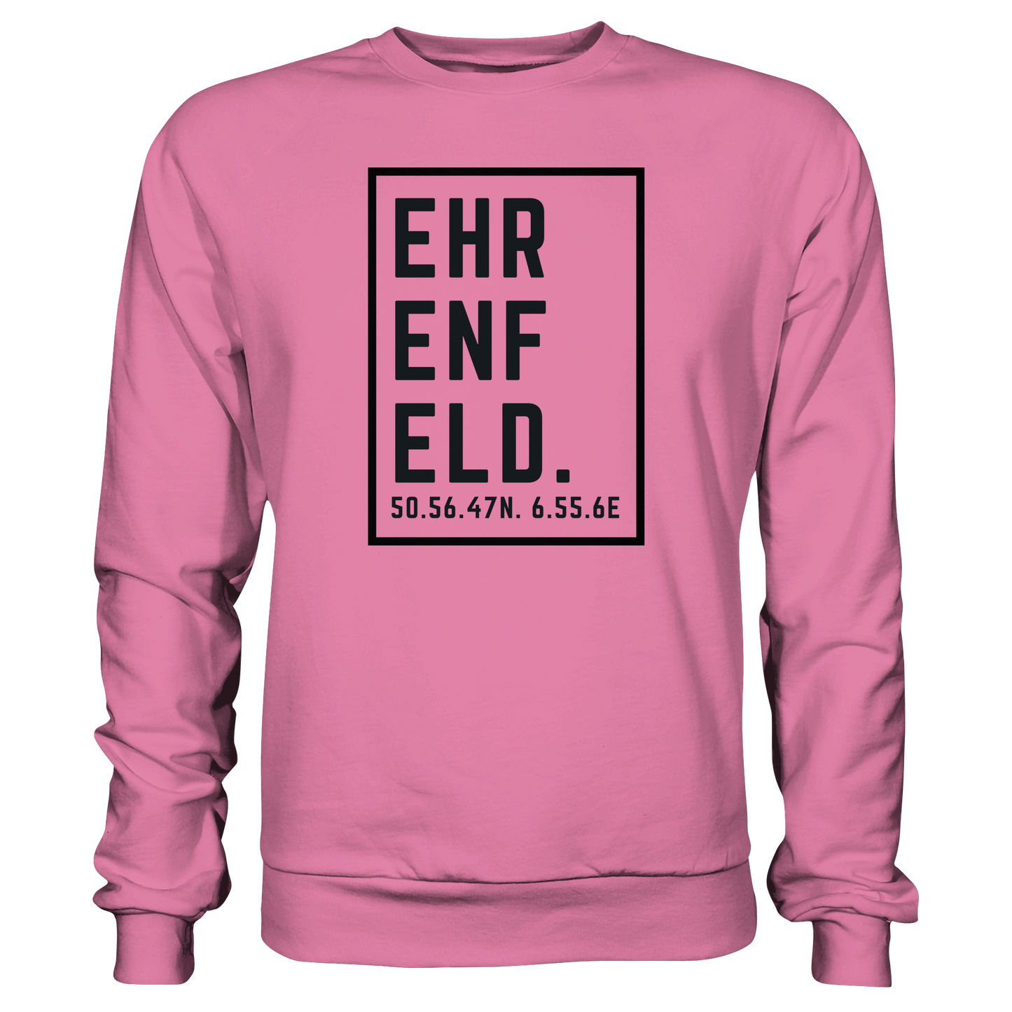 Ehrenfeld Koordinaten (großer Druck auf der Brust) - Basic Sweatshirt