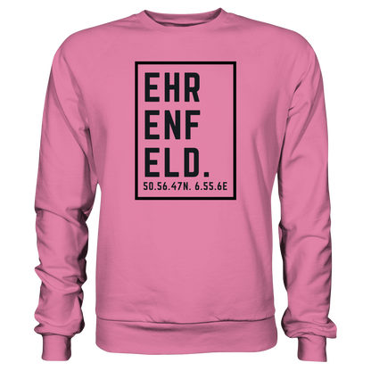 Ehrenfeld Koordinaten (großer Druck auf der Brust) - Basic Sweatshirt