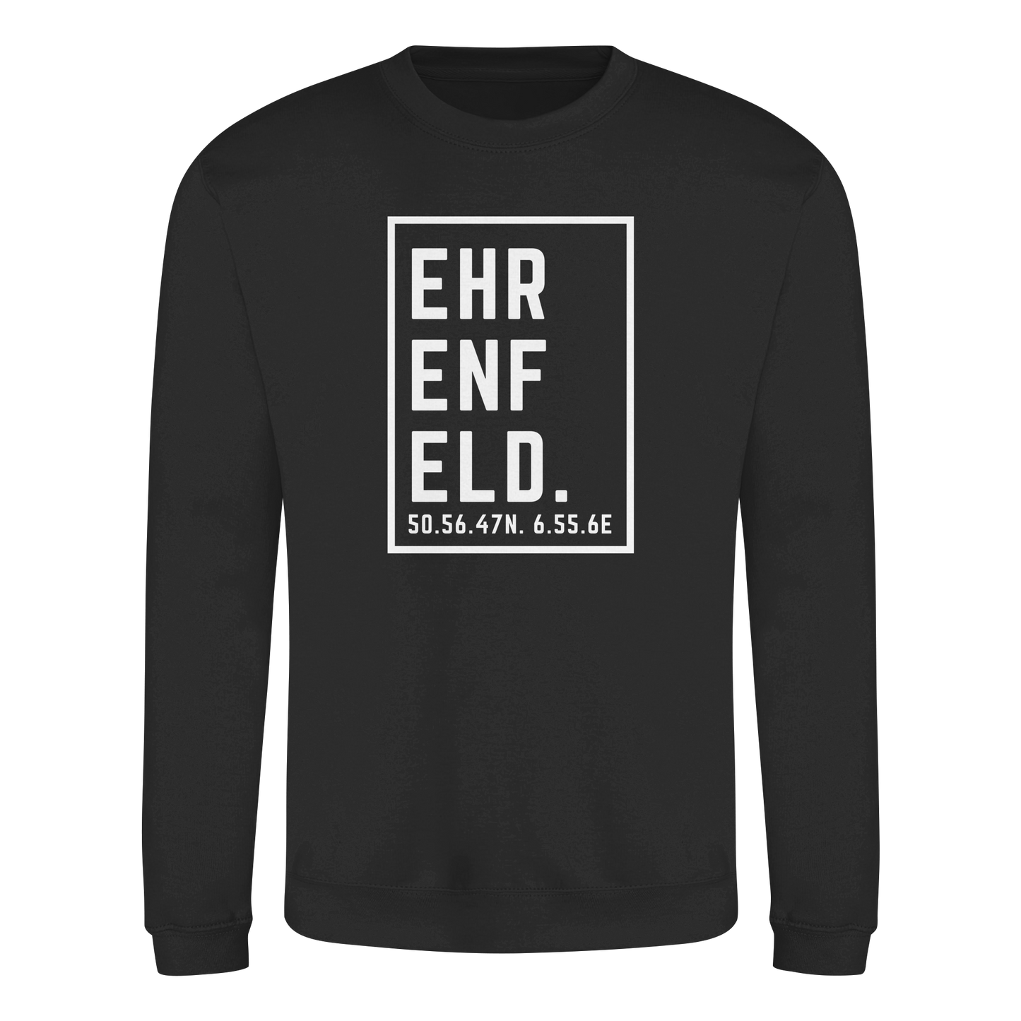 Ehrenfeld Koordinaten (großer Druck auf der Brust) - Basic Sweatshirt