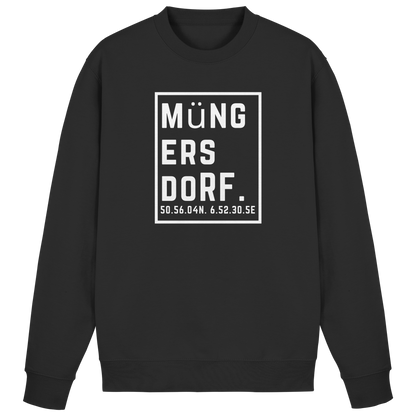 Müngersdorf Koordinaten (großer Druck auf der Brust) - Basic Sweatshirt