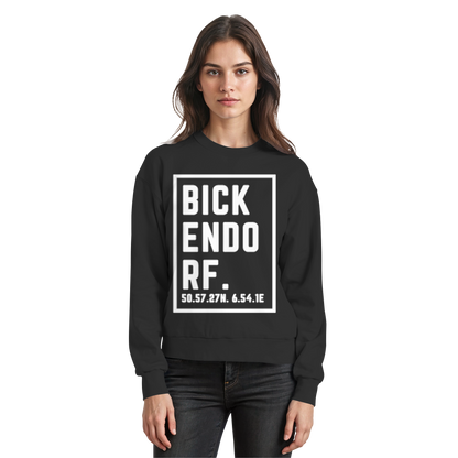 Bickendorf Koordinaten (großer Druck auf der Brust) - Basic Sweatshirt