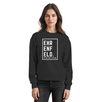 Ehrenfeld Koordinaten (großer Druck auf der Brust) - Basic Sweatshirt