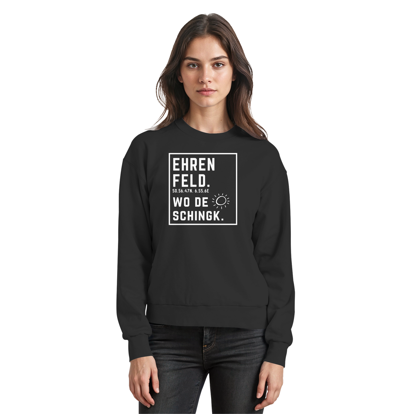 Wo de Sonn schingk - Ehrenfeld Druck - Basic Sweatshirt