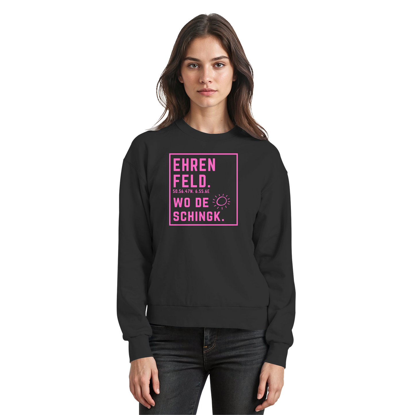 Wo de Sonn schingk - Ehrenfeld Druck   - Basic Sweatshirt
