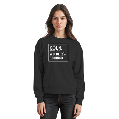Wo de Sonn schingk - Köln Druck - Basic Sweatshirt