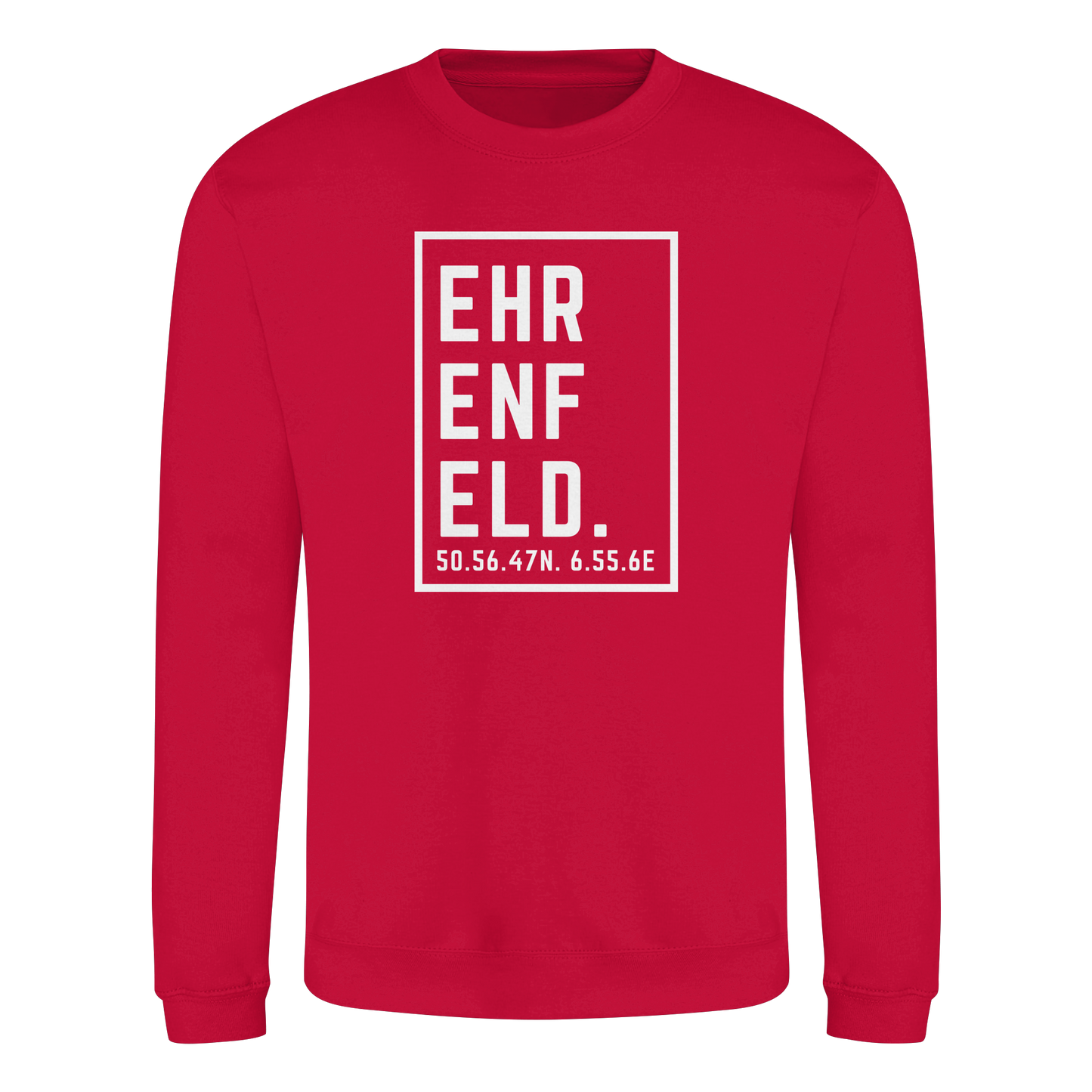 Ehrenfeld Koordinaten (großer Druck auf der Brust) - Basic Sweatshirt