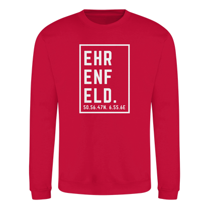 Ehrenfeld Koordinaten (großer Druck auf der Brust) - Basic Sweatshirt