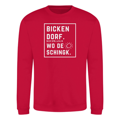 Wo de Sonn schingk - Bickendorf Druck - Basic Sweatshirt