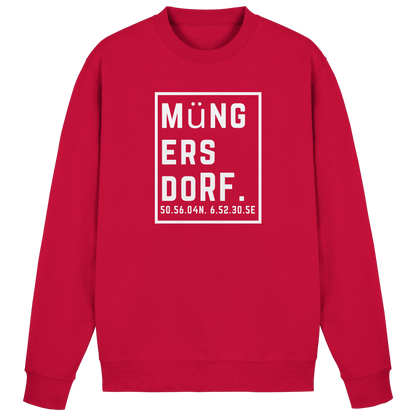 Müngersdorf Koordinaten (großer Druck auf der Brust) - Basic Sweatshirt
