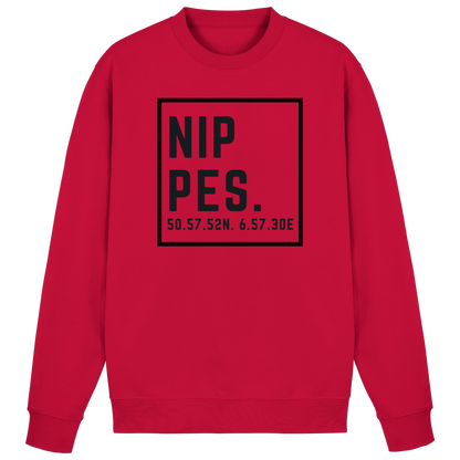 Nippes Koordinaten (großer Druck auf der Brust) - Basic Sweatshirt