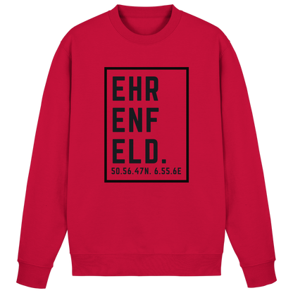 Ehrenfeld Koordinaten (großer Druck auf der Brust) - Basic Sweatshirt