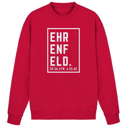 Ehrenfeld Koordinaten (großer Druck auf der Brust) - Basic Sweatshirt